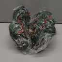 Jexine 12 Pieces Mini Christmas Wreaths for Kitchen Cabinet Small Christmas Candle Rings Wreaths Pillars Candle Rings Table Centerpieces Hanging Garlands for Front Door Window Decor (No Red Ribbon)