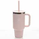 Travel Tumbler with Handle, Lid and Straw - Insulated Stainless Trillium 32 Oz