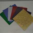 Glitter Acrylic Sheets 1/8 in Thick 8x8 Cast Sparkly Acrylic Sheets 3mm for Laser Cutting, Engraving, Invitation Blanks, Signs, Festival Decorations(8, Assorted, 8"x8")