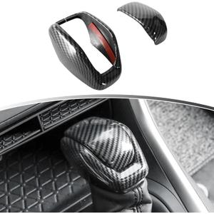 for Toyota 2019-2024 RAV4 2022 2023 Harrier Venza Interior Accessories Gear Shift Knob Cover Protective Trim Carbon Fiber Grain