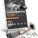 Stainless Steel Exhaust Flex Front Pipe 2.75" Inlet (OD) Fit For 2003-2007 Accord 2.4L REF#18210SDAA01,18210SDAA11,18210SDCL01(VK-52349-D)