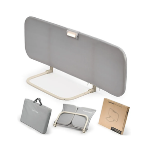 Toddler Bed Rail with Night Light - Foldable Bed Side Rails - Fits for Most Beds: Bed Rails for Full Size Bed, Queen Size Rails, Twin Rails - Portable Fence for Baby - 48 inch, Grey  Toddler Bed Rail with Night Light - Foldable Bed Side Rails - Fits for Most Beds: Bed Rails for Full Size Bed, Queen Size Rails, Twin Rails - Portable Fence for Baby - 48 inch, Grey