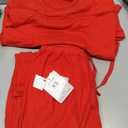 Red Comfortable 2-Piece Jogger Set for Effortless Style Set Size XS