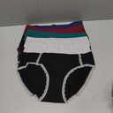 DUKAWA Women Underwear Cotton High Waisted Soft Briefs Full Coverage Comfort Panties Multipack L 5 Pack