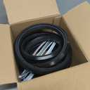 Wheelchair Rear Wheel Replacement Tire, 24 "X 1" Universal Flat-Free Polyurethane Tire,Equipped with installation tools, Wheelchair accessories for all brands(1 Pair) (Black)