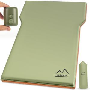 SUV Air Mattress Car Bed Camping, Inflatable Car Camping Pad with Air Pump, Ultrathick Memory Foam Camping Mattress, 9.0 R-Value Insulated Sleeping Pad 2 Person, Camping Mat for Hiking and Backpacking