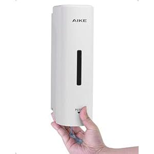 AIKE EasyPush Liquid Wall Mount Soap Dispenser,11.8 fl.oz. for Commercial and Home(White)