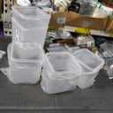 square pantry food storage containers, 5L(2), 2.5L (3)