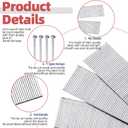 Hilitchi 5000PCS 18 Gauge 1 Inch (25mm) Brad Nails Assortment Kit, Galvanized Straight Finishing Nail for Repairing Molding Cabinetry Building Assembly