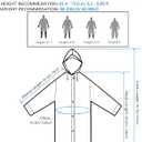 HLKZONE Raincoat, 2 Pack Rain Ponchos for Adults Travel Rain Jacket Packable Rain Coats for Women with Drawstring Hood