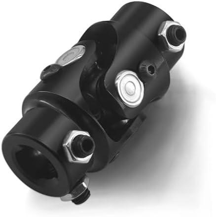 3/4-36 Spline X 3/4" DD Black Steering Universal Joint Single U Joint Shaft