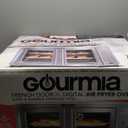 Gourmia French Door Digital Air Fryer Oven - XL 37QT Capacity, 12 Presets, FryForce 360 Tech, Dehydrate, Proof, Slow Cook, Fits 13 Pizza, 1700W, Stainless Steel (Silver)
