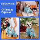MIGOHI Thermal Dog Pjs for Christmas- Fall Winter Dog Sweater, Fleece Pjs for Dogs with Cozy Long Sleeves to Protect Joints,Stretchy Pet Jammies Sweater Outfit for Boy & Girl, Easy-Care, Blue, S