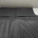 Rubber Truck Bed Mat Fits for 2004-2024 NISSAN Titan 5.5ft Bed TPE 3D Rear Storage Cargo Liner All Weather Rubber Car Bed Floor Liner Floor Mat Black