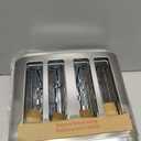 Cuisinart 4 Slice Compact Stainless Steel Toaster with Extra-Wide Slots for Bread, French Toast, Bagels & Pastries, Defrost & Reheat Functions, CPT-180P1, Brushed Stainless, Removable Crumb Tray