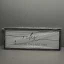 Surfapans Lake House Wall Decor Relax You're On Lake Time Sign 32"×12" for Bedroom Above Over Bed Lakeside Retreat Living Room Minimalist Large Wood Framed Horizontal Wall Hanging Art (Black)