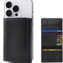 Magsafe Wallet, Phone Magsafe Wallet with Adjustable Stand, 6-Card Holder, Compatible for Phone 16/15/14/13/12 Series, Black.