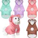 4 Pcs Winter Dog Hoodie Sweatshirts Warm Small Dog Clothes Cute Puppy Hoodie Washable Funny Cat Coat Costume for Doggy Small Medium Dogs Cats Pet Chihuahua Kitten(L)