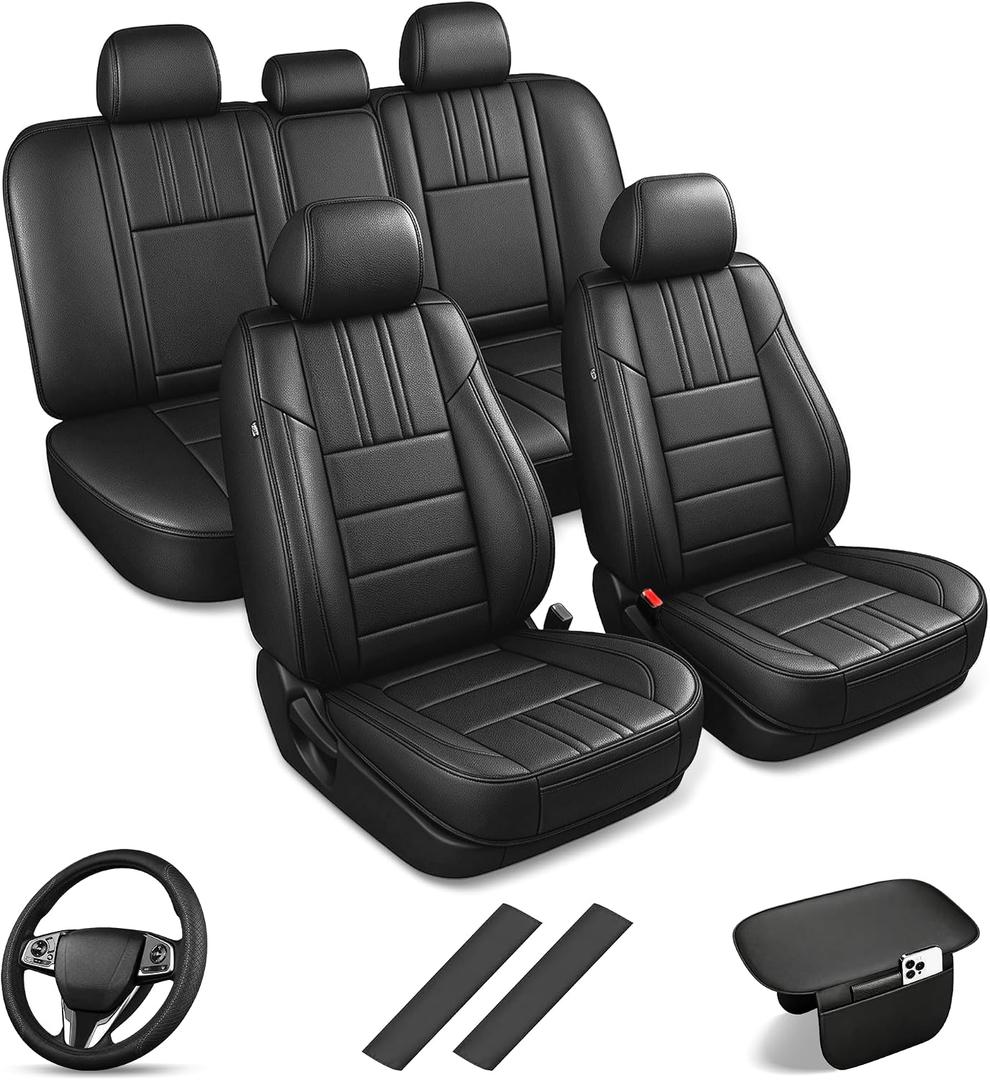 TTX LIGHTING Custom Fit Seat Covers for Honda Accord 2018-2022 Seat Covers Waterproof Full Set Faux Leather Car Protector Cushion Accessories