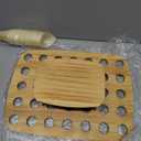 Ice Cream Cone Holder Stand with 100pcs Wooden Cones, 35 Holes Ice Cream Stand, Charcuterie Cones for French Fry Holder, Waffle Cones, Food Display, Catering Supplies, 12"x16"