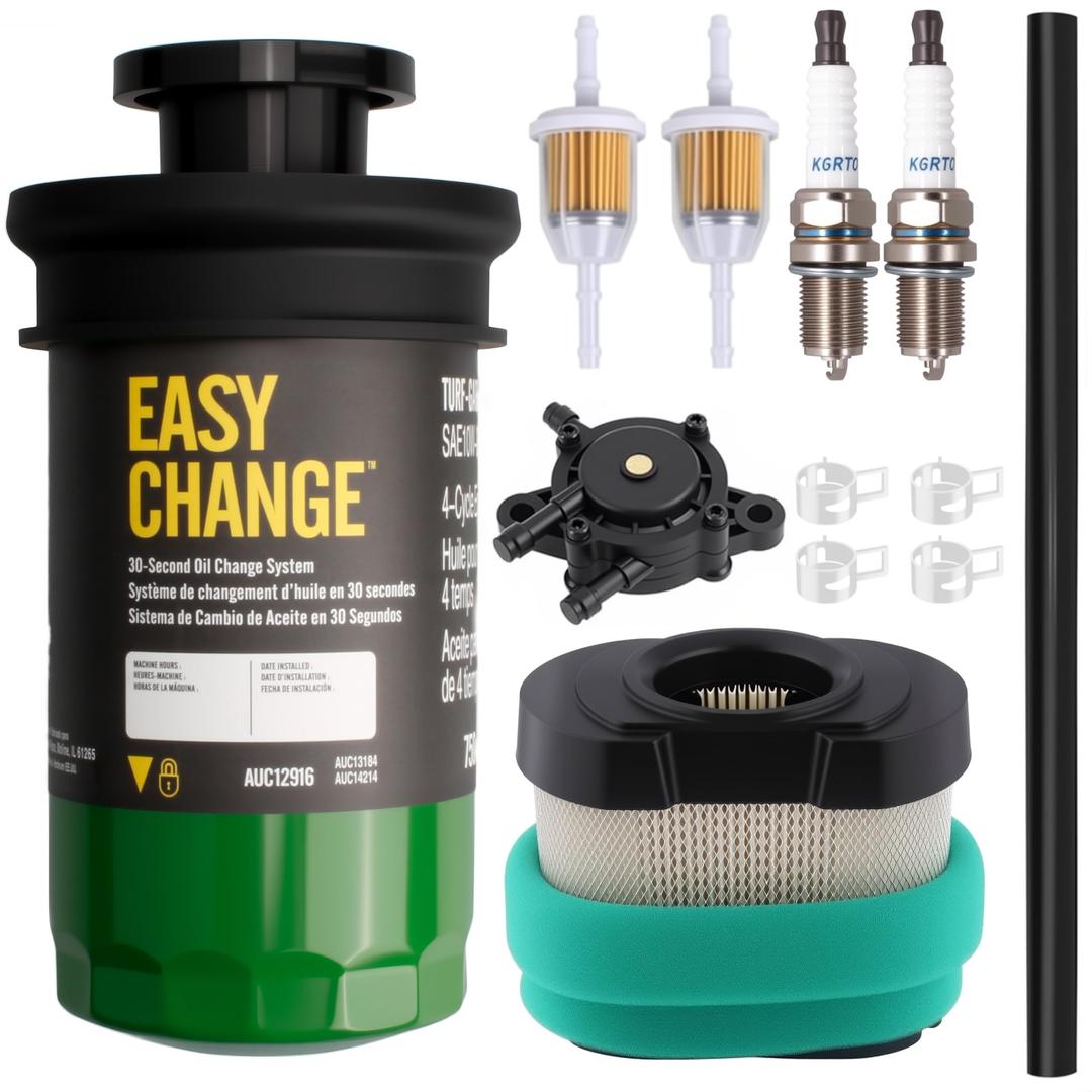 AUC13706 Home Maintenance Service Kit – Compatible with JD E160 S160 S170 S180 100 Series Lawn & Garden Tractors and Z365R ZTrak Mower
