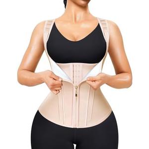 uJunlan Waist Trainer for Women - Sauna Suit Sweat Vest for Working Out Med