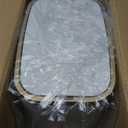 CEROELDA Small Bathroom Trash Can with Lid Soft Close-5L/1.3 Gal Stainless Steel Garbage Can-Step Pedal Wastebasket Slim Trash Bin for Office, Bedroom, Toilet, Live Room-White