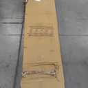 Yuanjimi 5-Tier Foldable Storage Shelves with Wheels, Folding Metal Shelf Unit, Folding Bookshelf no Assembly, Collapsible Shelves for Craft Shows for Kitchen, Bedroom, Living Room, Natural