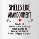 Christmas Farewell Retirement Gift for Coworker Friend, 10OZ Funny Leaving Candle Gifts, Moving Away Going Away Goodbye Gifts for Women Coworkers Work Bestie, Smells Like Abandonment Scented Candle