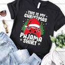 This Is My Christmas Pajama Video Game Gamer Boys Teens T-Shirt ,2 pcs M /S Black