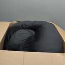 HIPHOP PANDA U-Shaped Pregnancy Pillow for Sleeping - Full Body Maternity Support Pillow with Removable Cover - Comfort for Back, HIPS, Legs, Belly - 57 Inch for Pregnant Women, Black