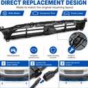 GXARTS Radiator Support Air Intake-Shutter w/Motor 51137497231 Compatible with BMW X3 X4 2018-2021
