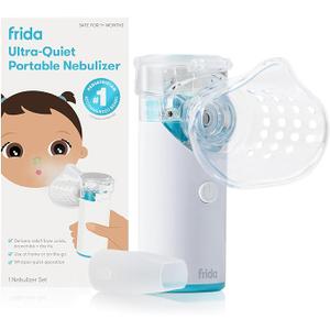 Frida Baby Nebulizer for Babies, Portable Nebulizer for Kids, Babies, Infants & Adults, UltraQuiet Handheld Nebulizer with Mask + Diffuser, Congestion + Flu Relief