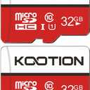 KOOTION 32GB Micro SD Card 2-Pack Class 10 Micro SDHC Card UHS-I Memory Card, High Speed TF Card, C10, U1, 32 GB