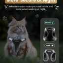 FAYOGOO Cat Harness and Leash Set for Walking Escape Proof, Kitten Adjustable Small Large Cat Lightweight Soft Vest Harness and Leash, M