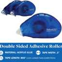 Double Sided Adhesive Tape for Crafts. Repositionable DOTS. (3 Pack)