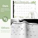 2 x 2026 Desk Calendar 22'' x 17'', Large Monthly Desktop Calendar, 18 Months Desk Pad (Jan. 2026 - Jun. 2027) for Home School Office Supplies (Leaf)