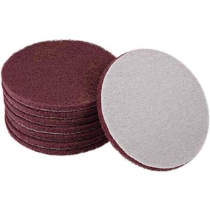 uxcell 5 Inch Scrubber Scouring Pads Drill Scuffing Disc Hoop and Loop Surface Conditioning Disc 8pcs