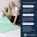 Washable Underpads 34" x 36" (2 Pack) — Waterproof Reusable Incontinence Bed Pads for Adults and Seniors, Heavy Absorbency, Soft and Comfortable, 300 Washes (2, Green, 34x36)