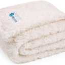 PetAmi Dog Blanket for Small Dogs Beige, Fluffy Soft Puppy Blanket, Sherpa Fleece Cat Blanket for Kitten Doggie, Calming Pet Blanket Throw for Couch Sofa Bed Washable, Small 24x32