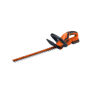 BLACK+DECKER 20V MAX Cordless Hedge Trimmer, Battery and Charger Included, 22 Inch Steel Blade Lightweight Bush Trimmer, Soft Grip, Less Vibration (LHT2220)