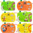18Pcs Kids Toy Camera Set, 3 Color 6 Animal Patterns Viewfinder Camera Bulk for Goodie Bags Fillers Stuffers Return Gifts for Kids Toddlers Birthday Party Favors Age 1-3 3-5 Years Pretend Play Props