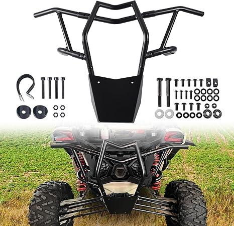 Rear Pre-Runner Bumper Bar for X3, Combined Rear End Bumper Bar Brush Guard Protector Compatible with Can Am Maverick X3 Max Turbo R RR 2017-2025 Accessories,Replace OEM#715002880#715003436