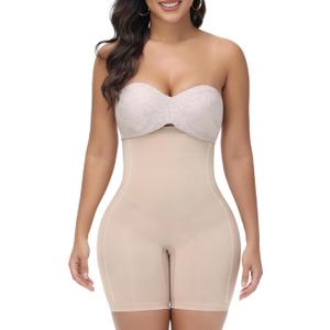 SHAPESHE Shapewear Shorts for Women Tummy Control Fajas Colombianas Moldeadoras Seamless Body Shaper Butt Lifter Faja Shorts, Medium