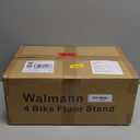 WALMANN 4 Bikes Floor Bike Stand, Bike Parking Rack Garage Bike Storage Stand Indoor/Outdoor 22-28" Wheel Stand, Max. Tire Width 2.1"