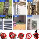 Bird Squirrel Spikes and Squirrel Proof Baffle,for Bird Feeders and Pole, Outside Fence,Wall,Tree,Drainpipes,Deterrent Effective Against Pigeons, Raccoons,Mice and Cats,40 inches