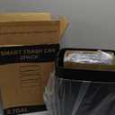 Vanpopubs 2 Pack 2.7 Gal Bathroom Can with Lid, Automatic Can Small Smart Garbage Can Touchless, Slim Motion Sensor Waterproof Plastic Bins for Bedroom Office Kitchen Toilet Black