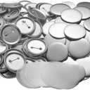 200 Sets 2.25 Inch Button Making Supplies - 58mm Button Supplies for Button Maker Machine, Pin Making Kit, Badge Maker, Button Press Supplies, Button Maker Blanks
