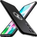 JAME Designed for Samsung Galaxy S21 Case (Not for S21 Plus & S21 Ultra), Slim Tough Rugged Shockproof Protective Case with Metal Ring Kickstand for Samsung Galaxy S21 6.2 Inch, Black
