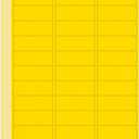 L LIKED 900 Fluorescent Yellow Address Labels, 1" X 2-5/8" Neon Colored Labels Handwritten or Inkjet/Laser Print for Shipping Envelopes & Small Packages - 30 Sheets